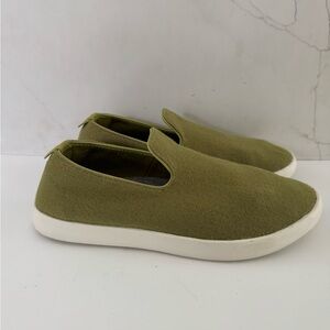 Allbirds Wool Lounger Hazy  Lime Green  (Natural White) Loafer Women's Size 10